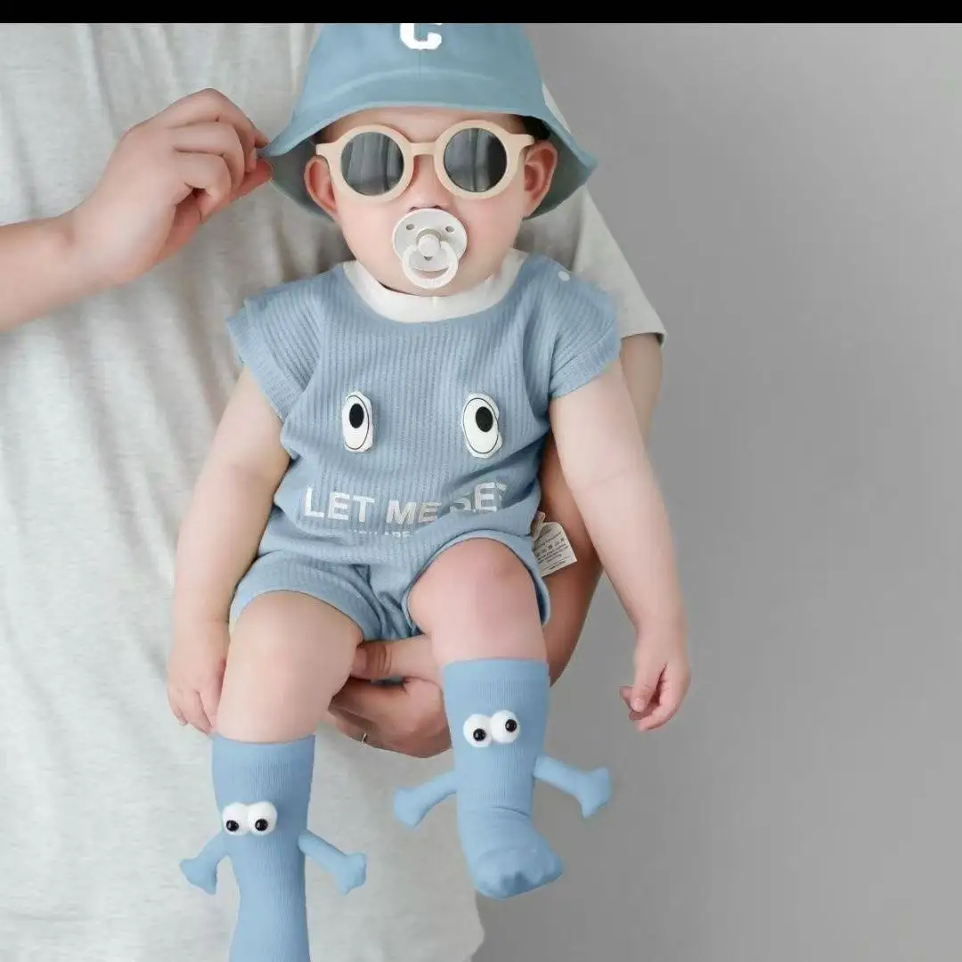 Baby summer clothes handsome short sleeves foreign style climbing clothes Romper baby onesie newborn climbing clothes