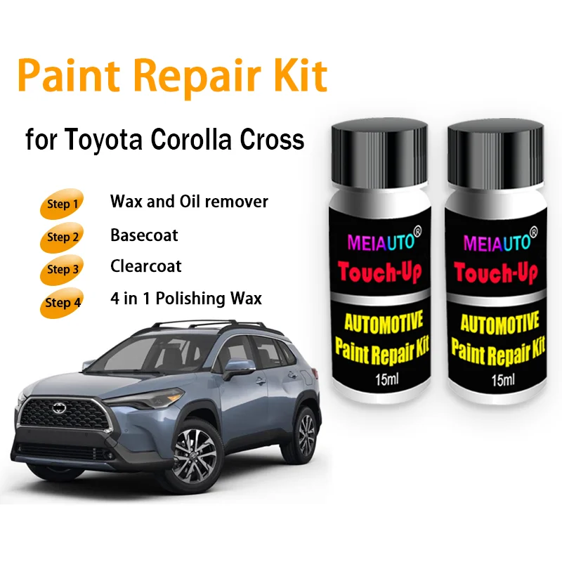 Autolak Reparatieset Voor Toyota Corolla Cross 2024 2023 2022 Touch-Up Verf Krasverwijderaar Auto Verf Verzorgingsaccessoires