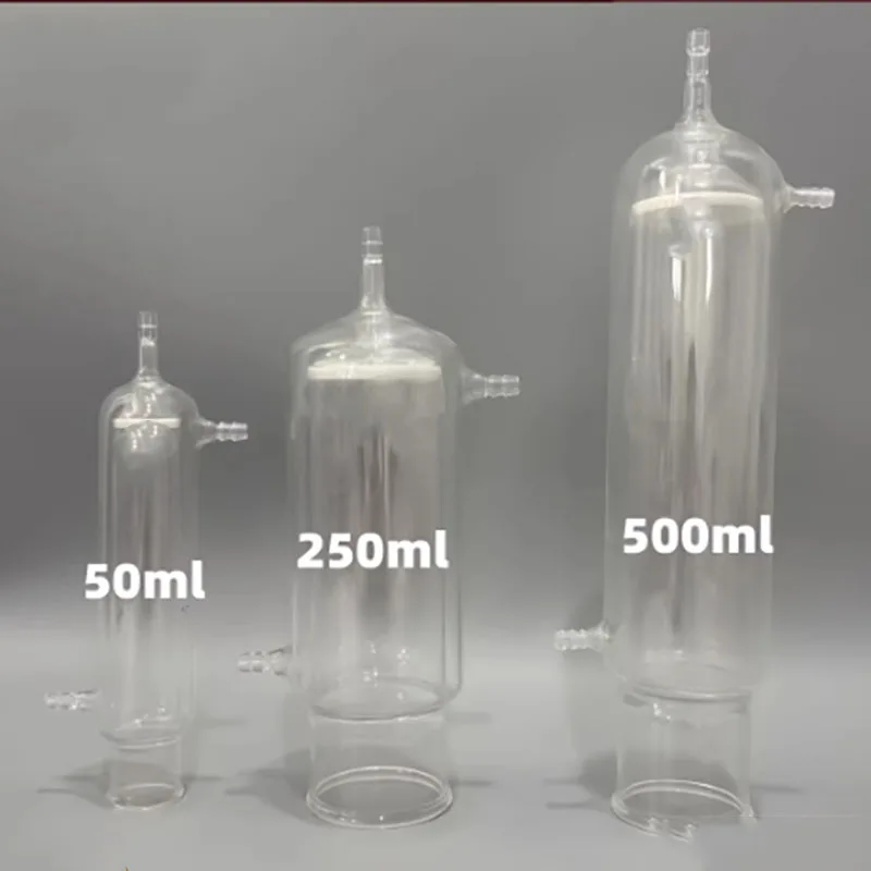 

Peptide solid phase synthesis glass reactor jacketed peptide synthesis reaction tube sand core insulated peptide column