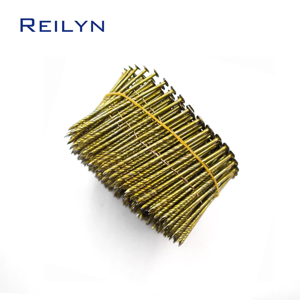 300pcs Threaded Pneumatic Pallet Nail Gun Coil Nails 2.3x50mm 2.3x64mm 2.3x70mm Woodworking Tacks Coil Nailer nails