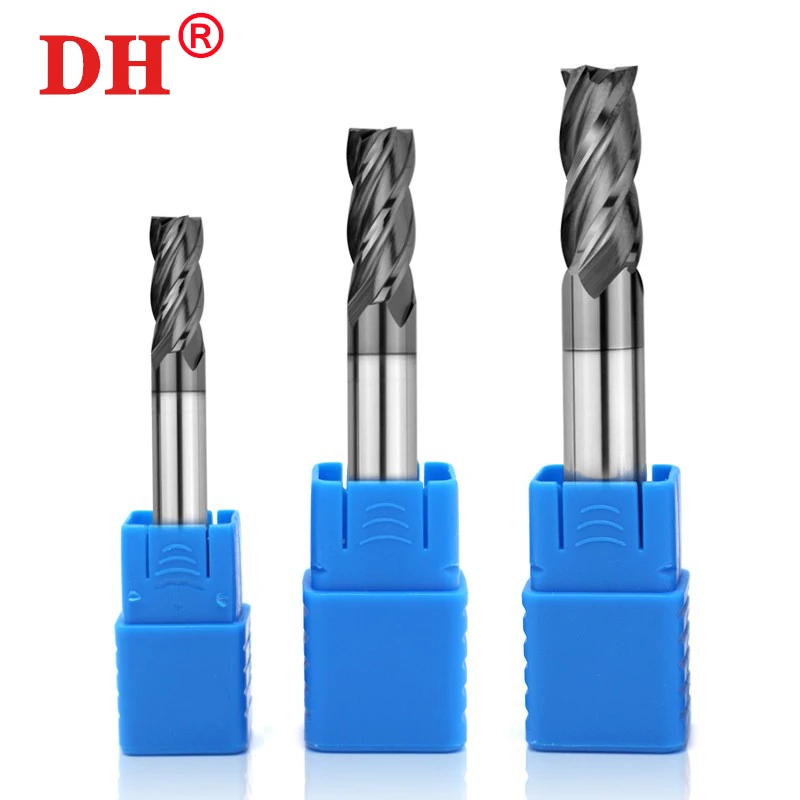 Milling cutter HRC50 end milling alloy tungsten steel CNC machining wholesale top grade milling machine steel woodworking tools