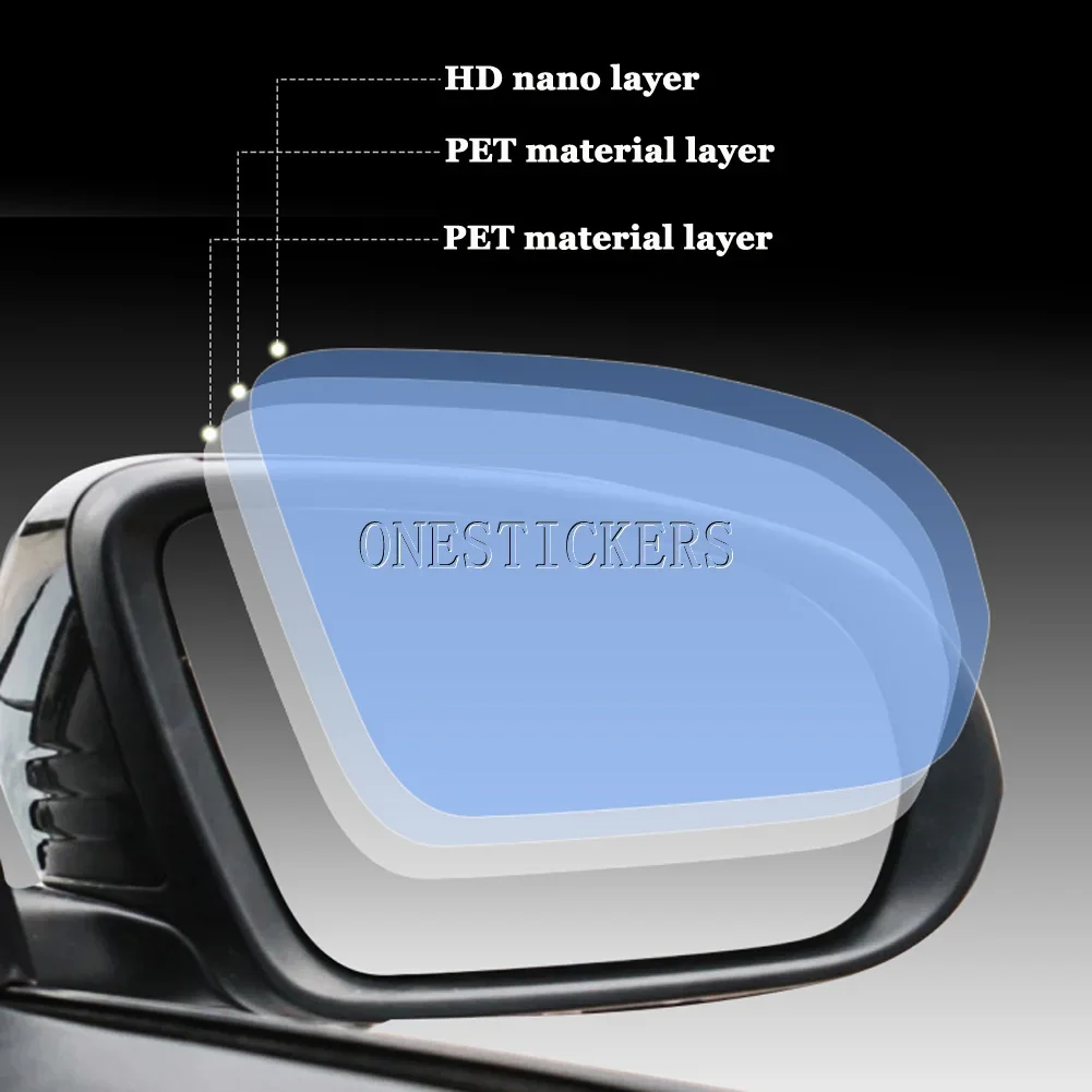 لمرسيدس بنز B C E S GLC GLB GLA الفئة W247 W205 W213 W222 X253 X247 H247 سيارة مرآة الرؤية الخلفية مكافحة المطر الضباب فيلم مقاوم للماء