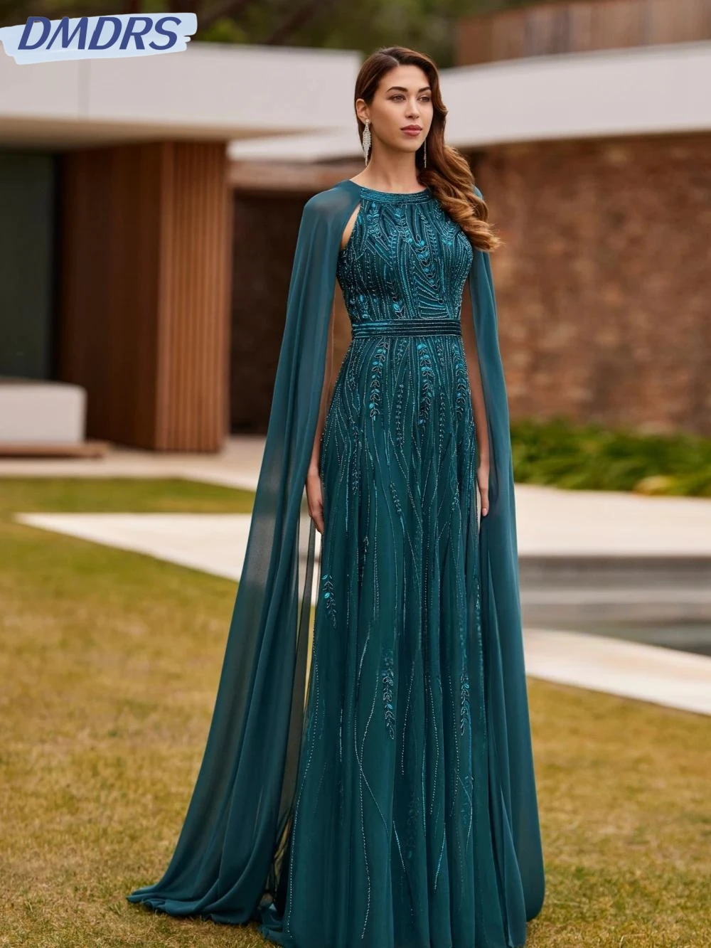 2026 Modest Cap Sleeve Mother Of The Bride Dress For Wedding Sequined Beads Prom Dress Elegant Long Evening Gown Customized