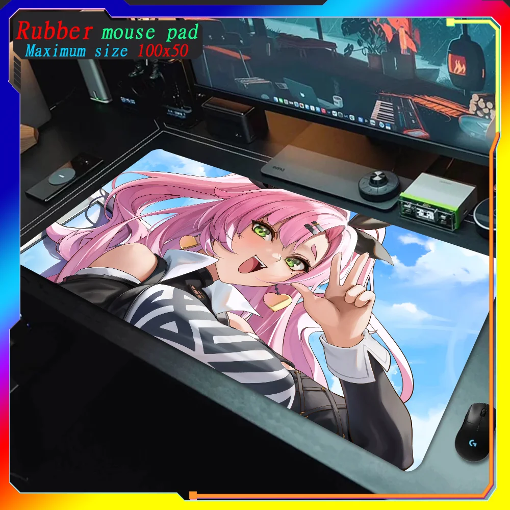 

Best Sellers Zenless Zone Zero Default Outfit Desktop Gaming Mouse Pad Large Deak Mat Backlight Boys for oIverwatch Mouse Pad