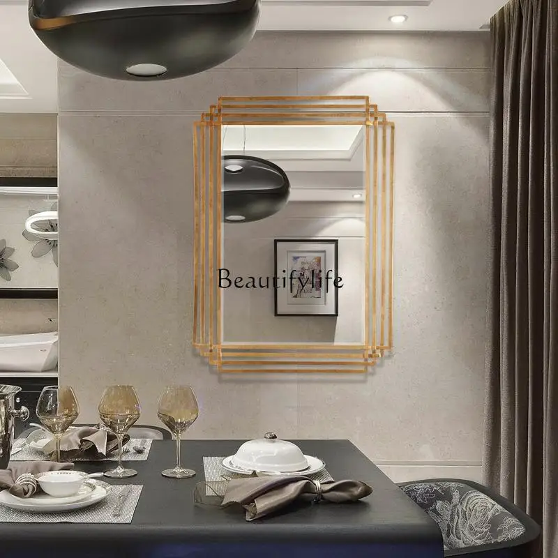 

ld 30New Chinese makeup mirror creative hotel wall-mounted bathroom dressing mirror