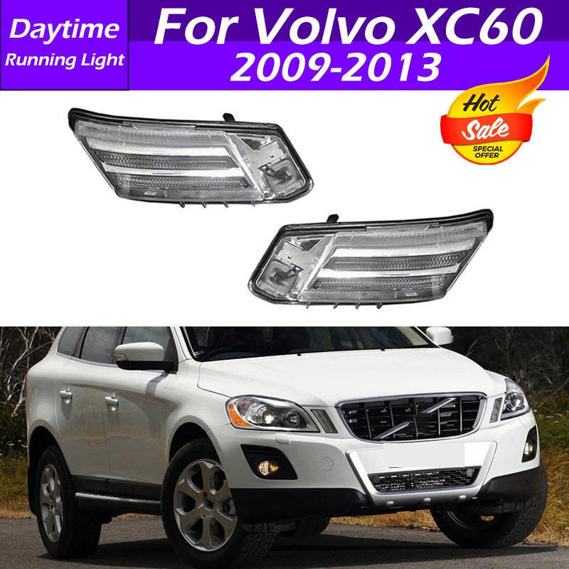 

31290873 31290874 Car Front Bumper DRL Daytime Running Light Turn Signal Lamp Fog Light For Volvo XC60 2009 2010 2011 2012 2013