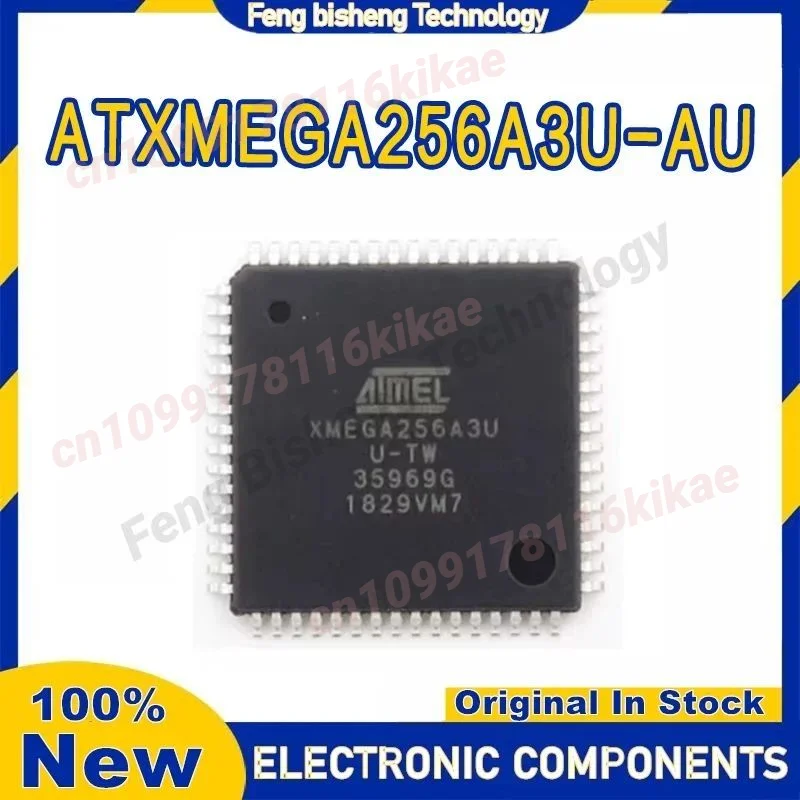 100% nuovi microcontrollori ATXMEGA256A3U-AU TQFP64 a 8 bit - MCU AVR8 256KB FLSH 16KB