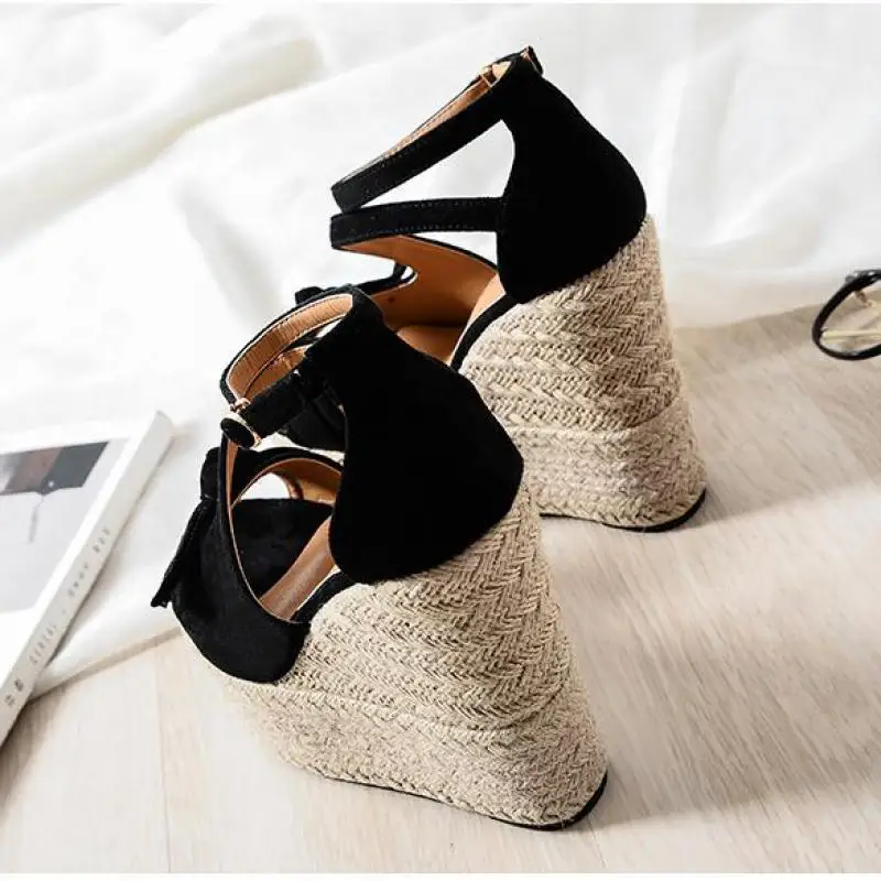 Sexy Peep Toe Shoes Thick Bottom Summer Shoes Wedge Sandals Sandals Women