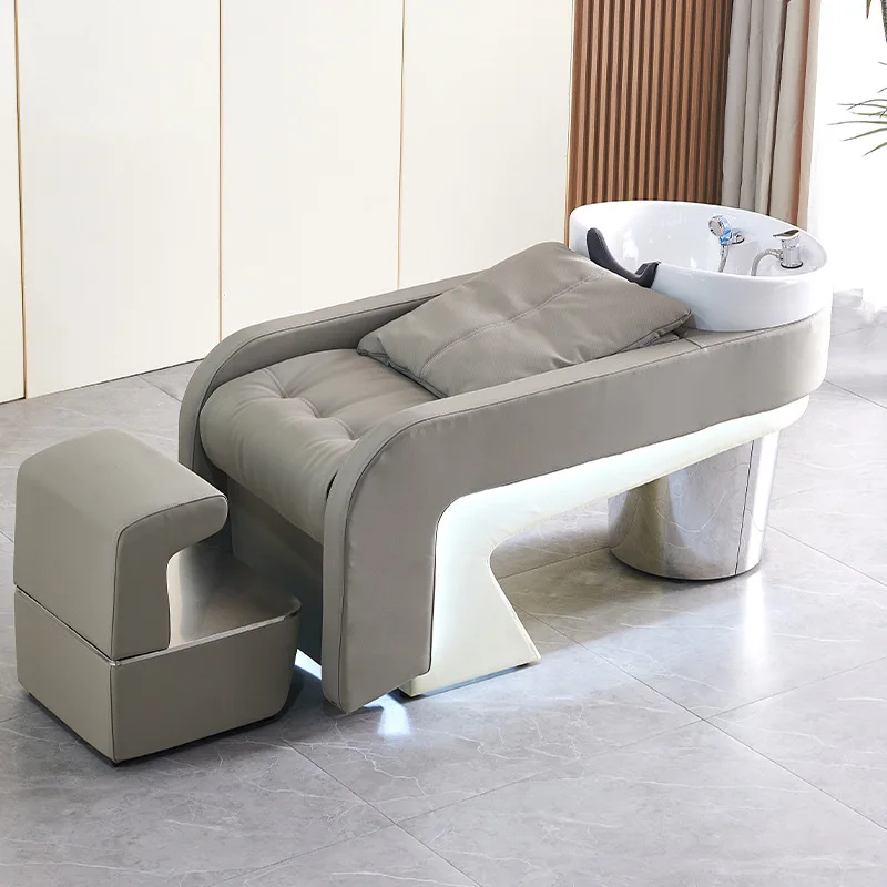 2024 Youtai Groothandel Shampoo Rvs Stoelen Salon Kapper Winkel Haar Wassen Ligstoel