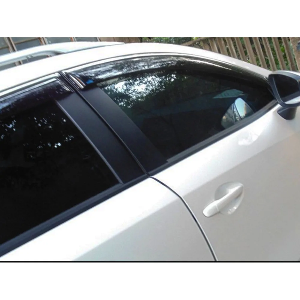 For Mazda CX-5 CX5 2012 2013 2014 2015 2016 Car Styling Cover Plastic Window Glass Wind Visor Rain/Sun Guard Vent Part Molding