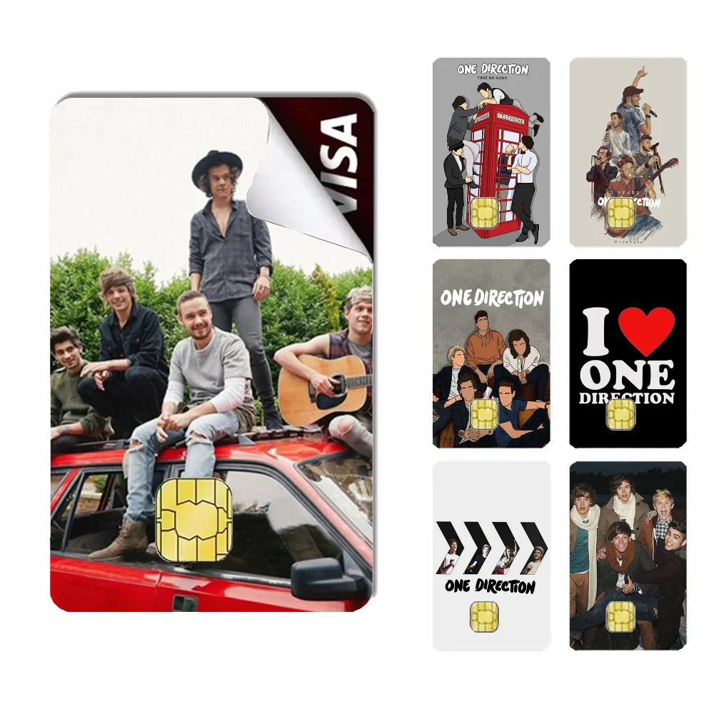 O-one banda d-direções música adesivos dos desenhos animados crédito visto débito banco cartão de carga ônibus metrô adesivo à prova dwaterproof água decalque decoração