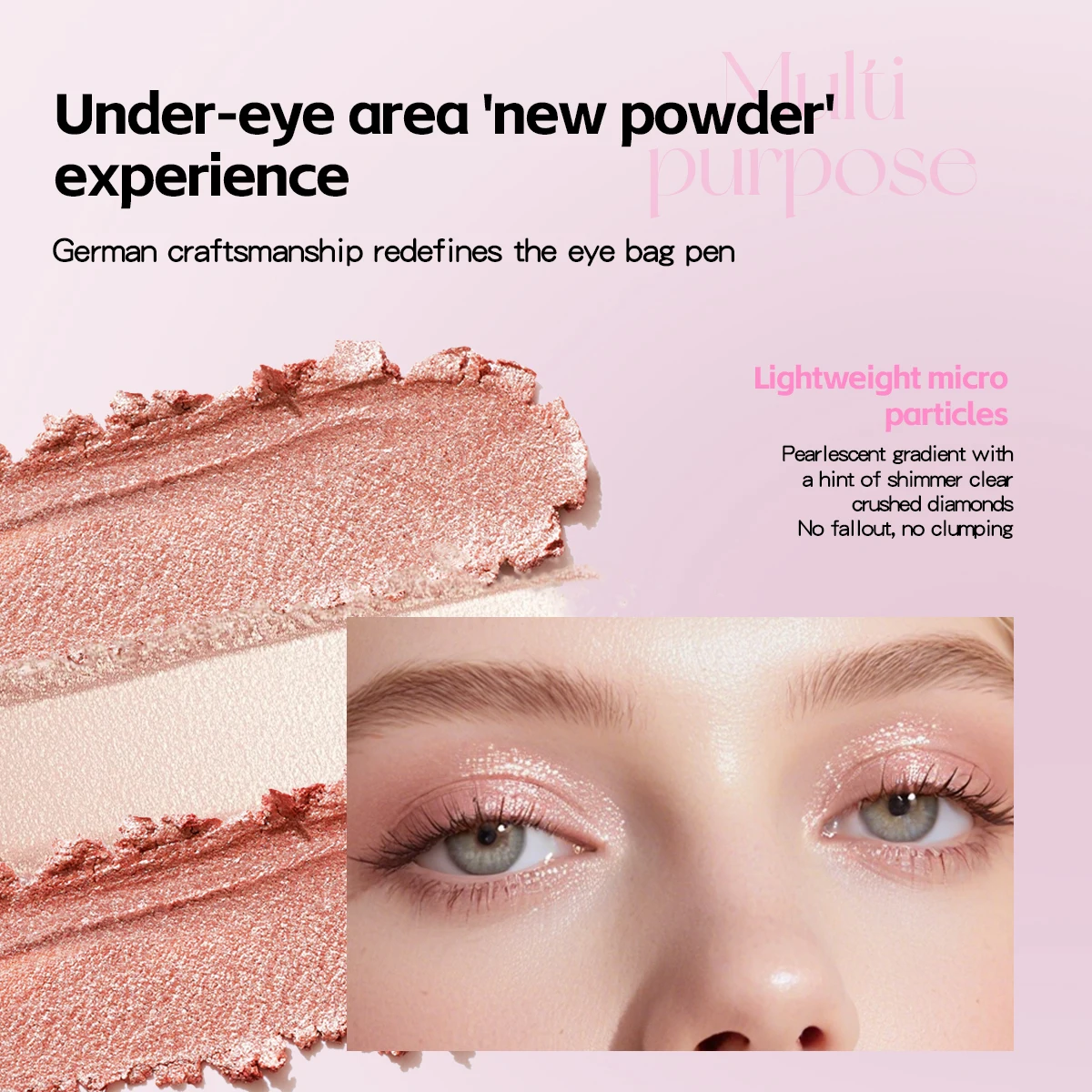 Shiny Eye Silk Pen, Silky, Smooth, Delicate, Pearly, Concealer Around the Eye, Easy to Apply, Sleeping Silkworm Pen, Multi-Color