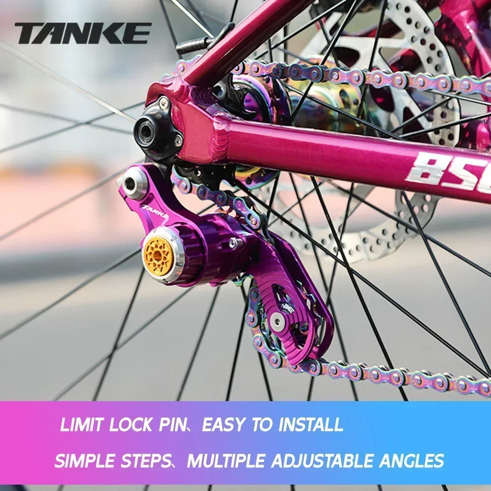 

TANKE MTB натяжитель цепи односкоростной DJ велосипед односкоростная направляющая цепи складной велосипед алюминиевый сплав аксессуары для велосипеда с ЧПУ