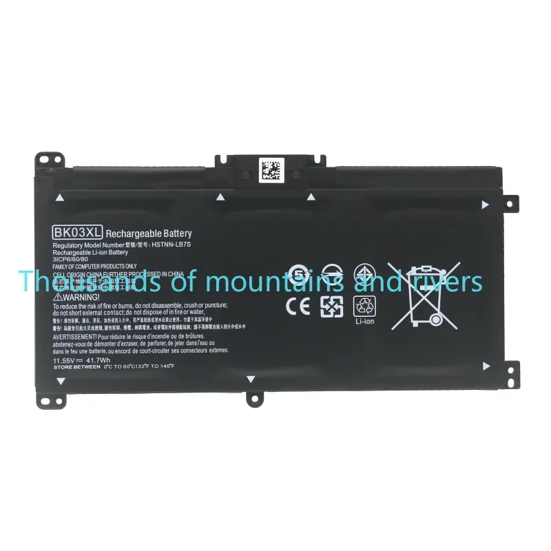 

BK03XL 41.7WH 11.55V laptop battery For HP Pavilion X360 14-BA 14-BA008TU 14-BA103TU 14-BA159TX spare rechargeable batte
