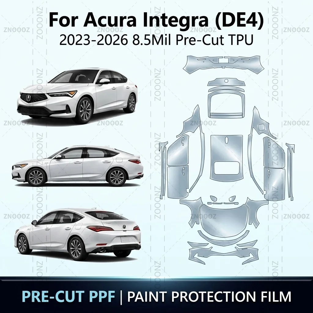 For Acura Integra (DE4) 2023-2026 8.5Mil Pre-Cut TPU PPF Kit Self Healing High Gloss Full Vehicle Glossy Clear Matte Black