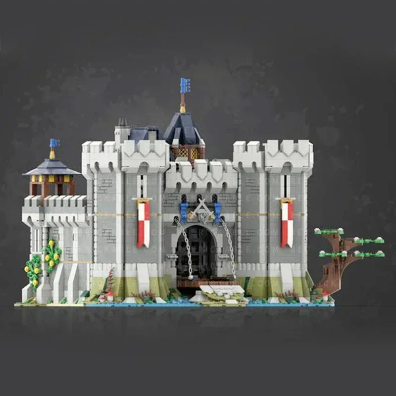 Moc Bouwstenen Militair Kasteel Model Guardians Stronghold Technologie Modulaire Blokken Geschenken Kerst Speelgoed DIY Sets Montage