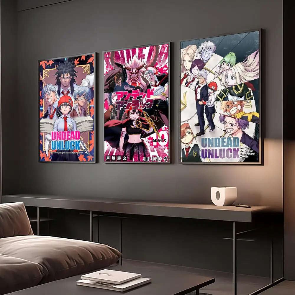 Anime U-Undead Unluck Poster Reteo Wall Art Aesthetic Room Decor Print Living Room Bedroom Home Decoration