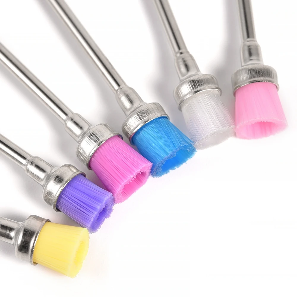 5/6pcs Electric Nail Grinding Head Cleaner Brush Milling Cutter Tips for Nail Drill Machine Cleaning Dust Remover Manicure Tools