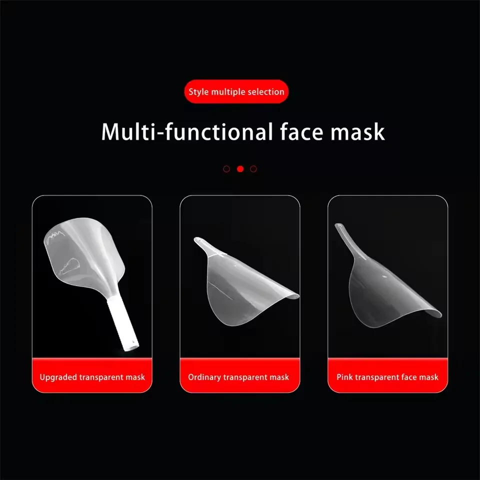 YUNTE رذاذ الشعر البلاستيكي الشفاف درع الوجه منصات قص الشعر صالون تصفيف الشعر مقاوم للماء رذاذ الدروع لحماية عيون الوجه