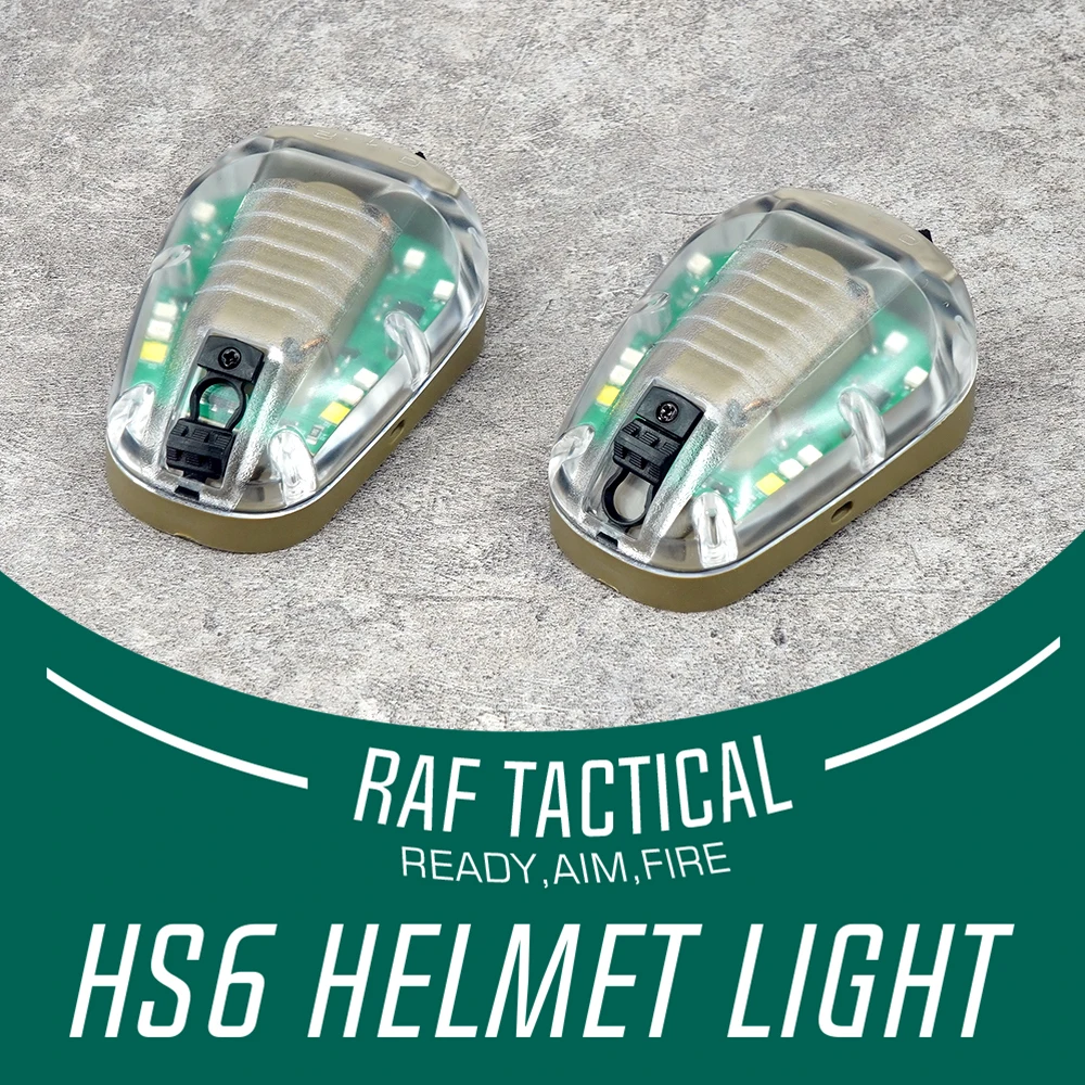 

HS6 GEN III Waterproof Tactical Helmet Strobe Light Survival Light IR Light Green/Blue/Red Color