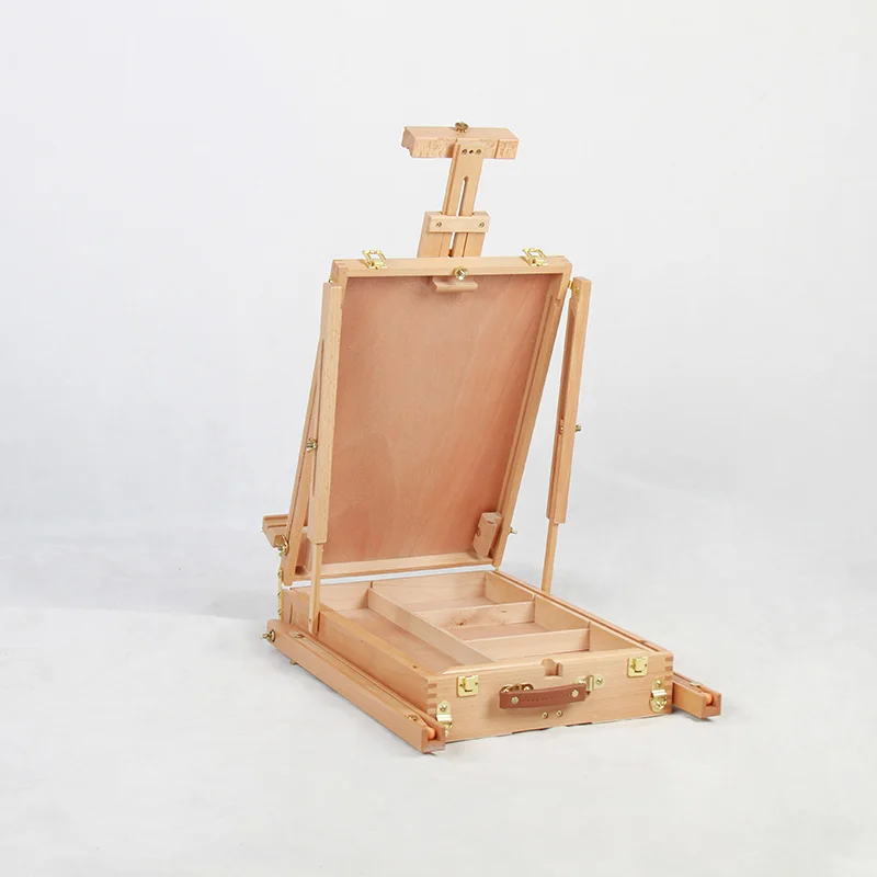 French easel with sketch box art painting easel with shoulder strap french style portable easels