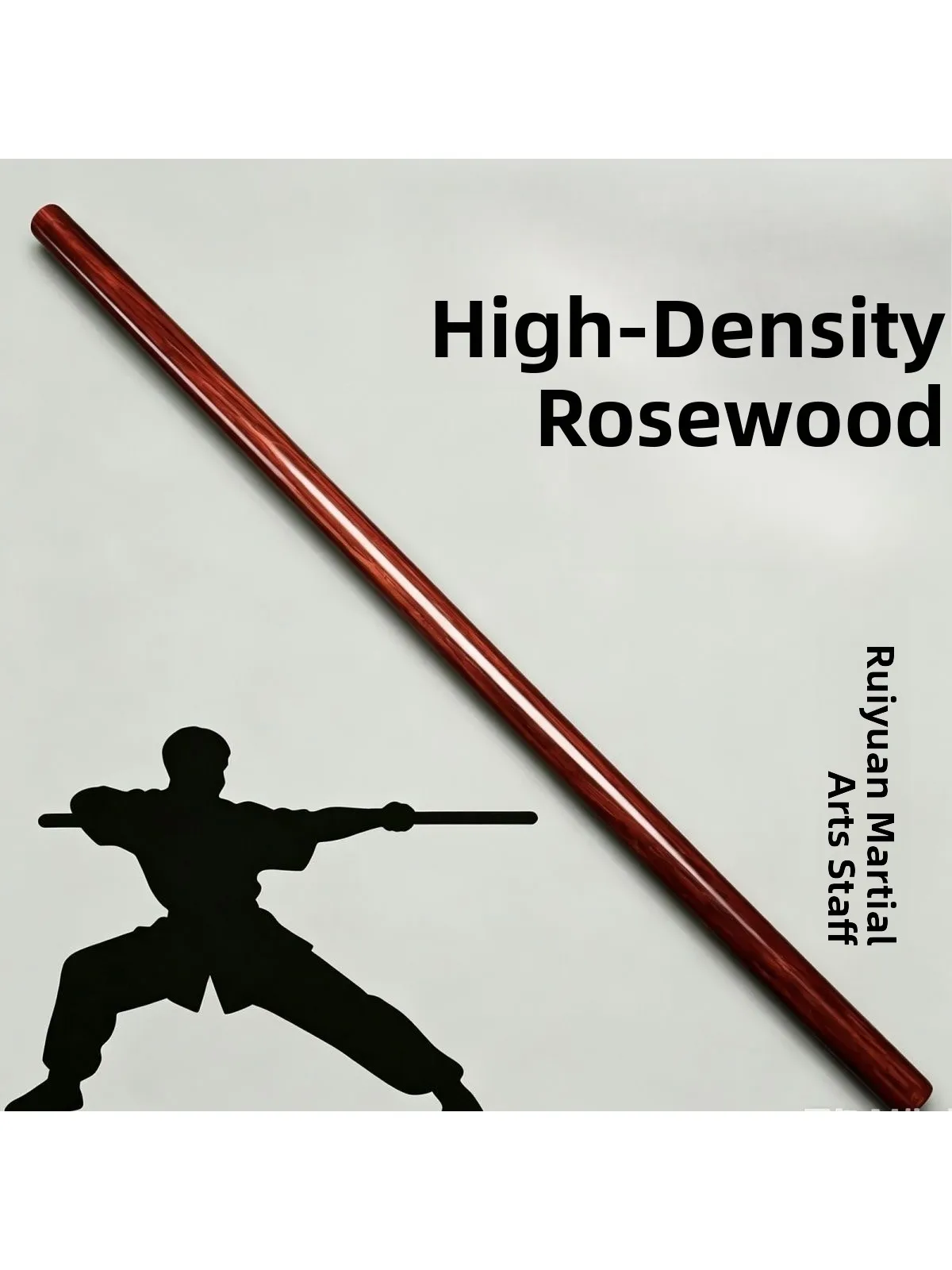 Rosewood Tai Chi Cudgel Yoga Fitness Wooden Stick Small Leaf Purple Sandalwood Plaything Martial Arts Exercise Tool