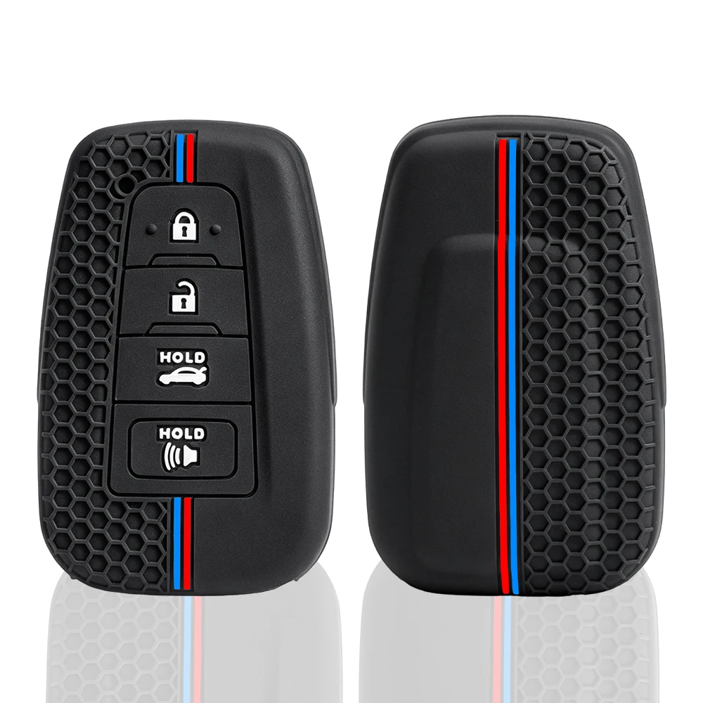 Car Silicone Remote Shell Accessories Key Case Cover for Toyota CHR Camry Corolla RAV4 Highlander C-HR Prius Land Cruiser Prado