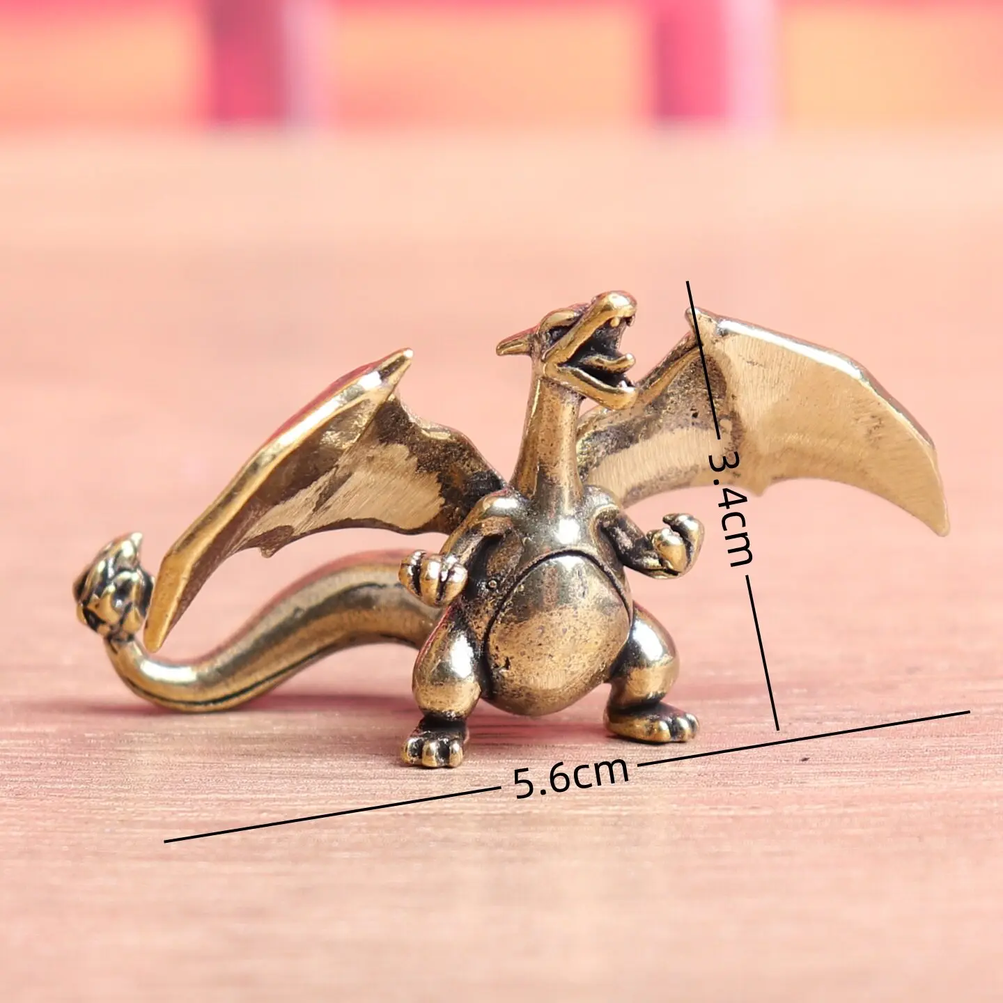 Pokémon Messingfigur Glurak Blastoise Dragonite Bulbasaur Brüllender Flugdrache Statue Tierfiguren Modell Dekoration Geschenk – Detail 11