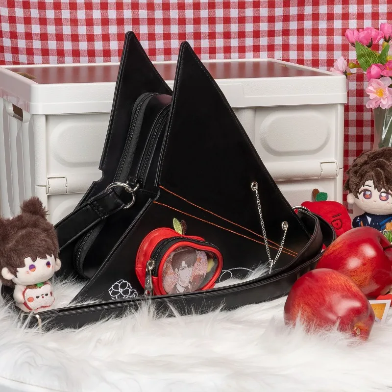 Picture 5: Game Love and Deepspace Cosplay Caleb 23x17x23cm Leather PU Transparent Backpack Ita Bag Crossbody Bag Shoulder Bag