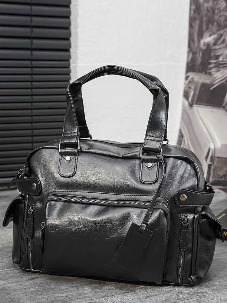 

Faionable Streetwear Busin Men's Handbag Single oulder Travel Bag Casual Korean Sle Crossbody Bag Leisure Tote Bag