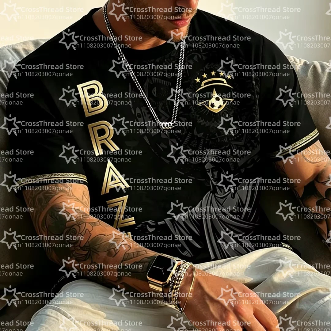 Summer New Brazil Jesus Soccer Jersey Outdoor Soccer Training Breathable Jersey Men s Quick Dry T Shirt for Sports Running