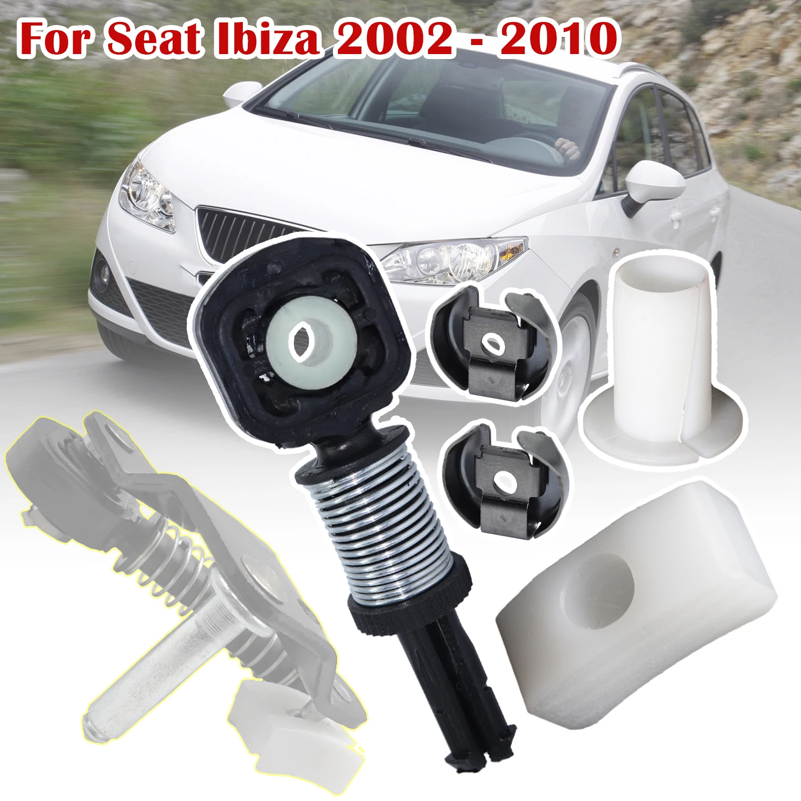 For Seat Ibiza Car Gear Selector Linkage Shaft Cable End Relay Lever Bushing Gearbox Lock Connector 2002 2003 2004 2005 - 2010