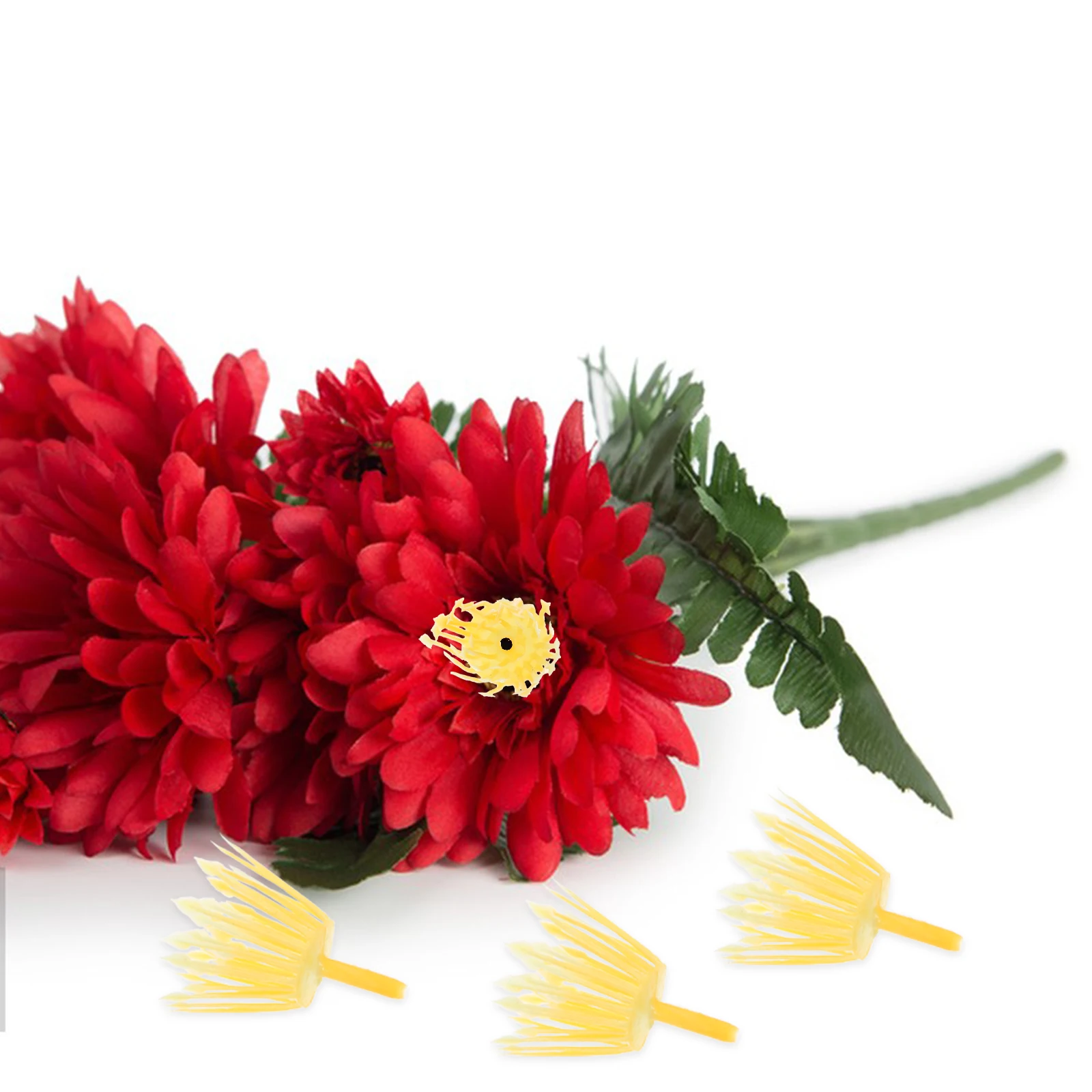 

30Pcs Faux Flower Pistils for Handmade Floral Arrangements DIY Artificial Flowers Card Making Scrapbooking Decor Yellow