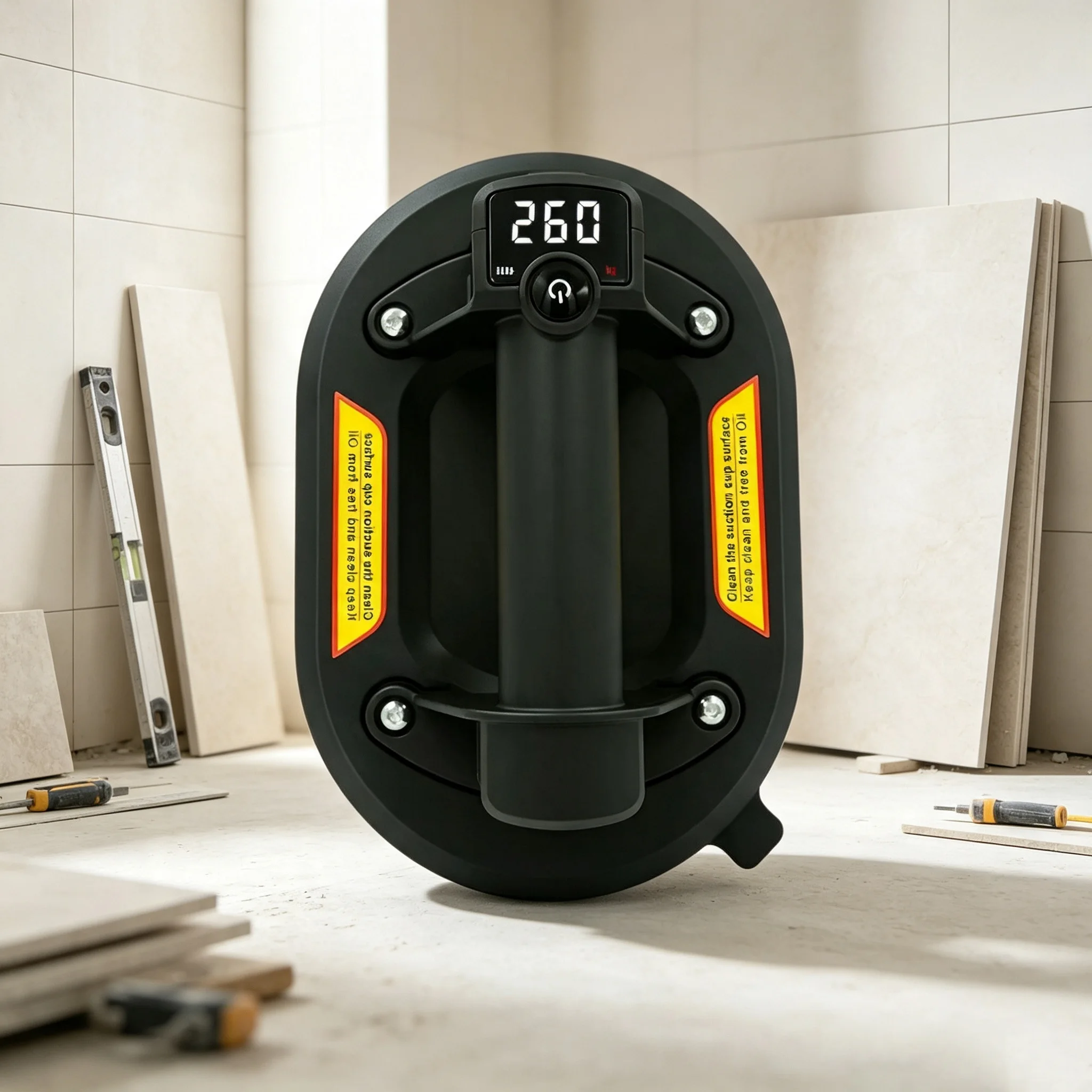 2026 Electric Vacuum Suction Cup Hot sell 260kg Load Heavy Lifter Display Granite Glass Tile Sucker Air Pump Lifting Tool