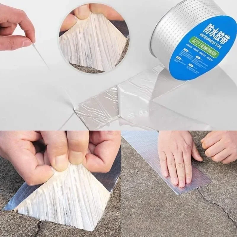 10M Anti Leakage Waterproof Tape Roof Leakproof High Temperature Resistance Pipes Wall Leak Sticker Super Adhesive Duct Fix Tape