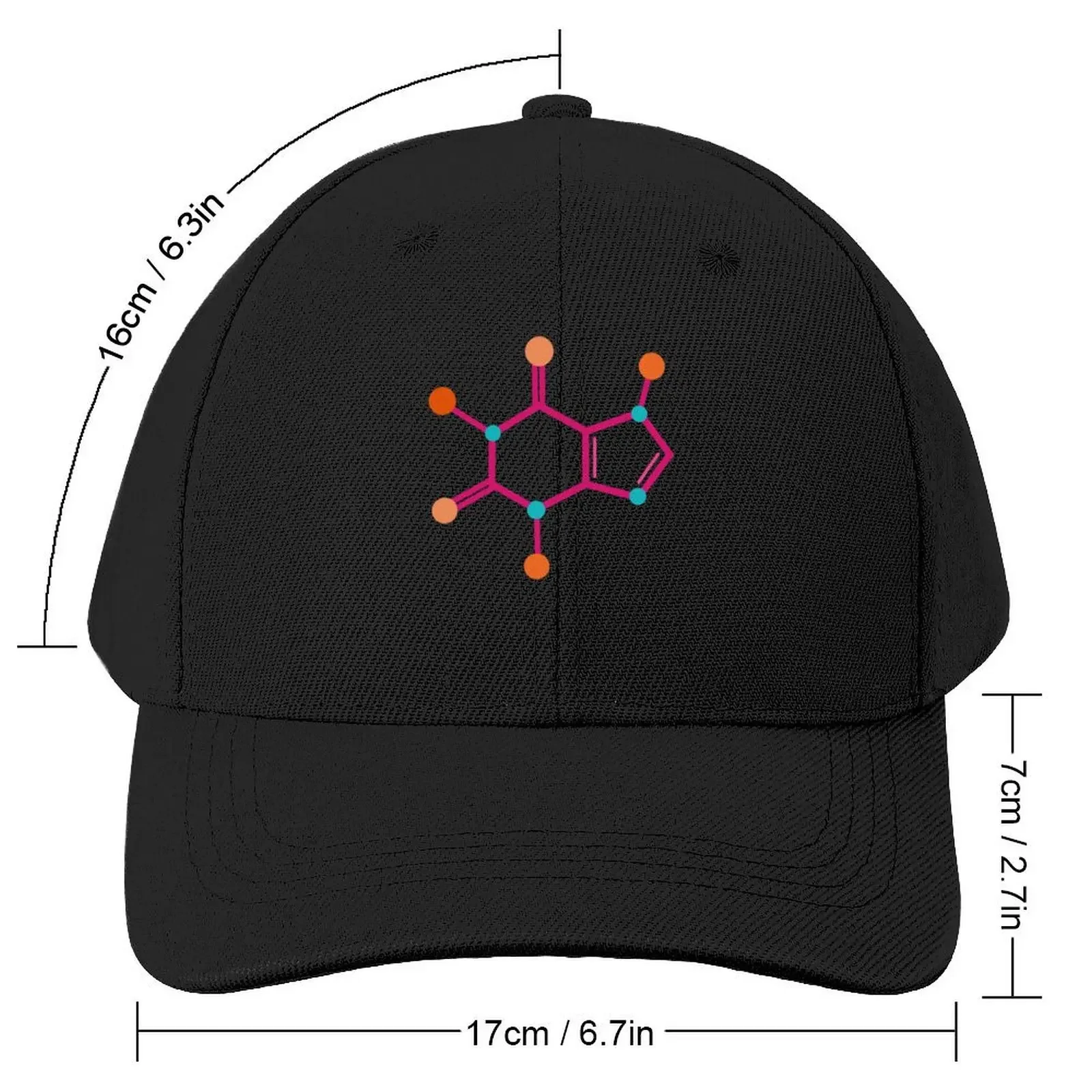 caffeine molecule Baseball Cap Horse Hat Thermal Visor |-F-| Boy Women's