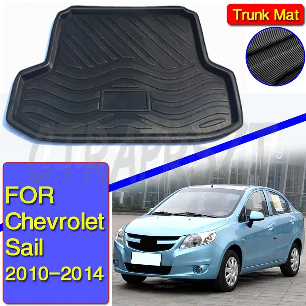 

Tailored Boot Liner Tray For Chevrolet Sail 2010 - 2014 Car Rear Trunk Cargo Mat Floor Sheet Carpet Mud Protective Pad