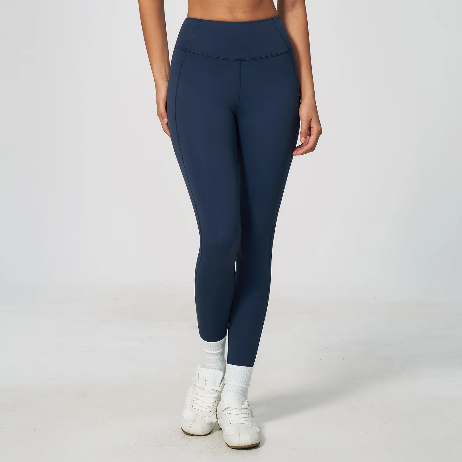 Women High Waist Yoga Leggings Scrunch Butt V Back Soft Stretch Workout Pants Fitness Legging Running Workout Tight Gym Trousers