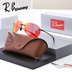 Pilot Polarized Sunglasses Super Light Brand Designer Sun Glasses Rimless Gafas Men Eyewear Light Weight