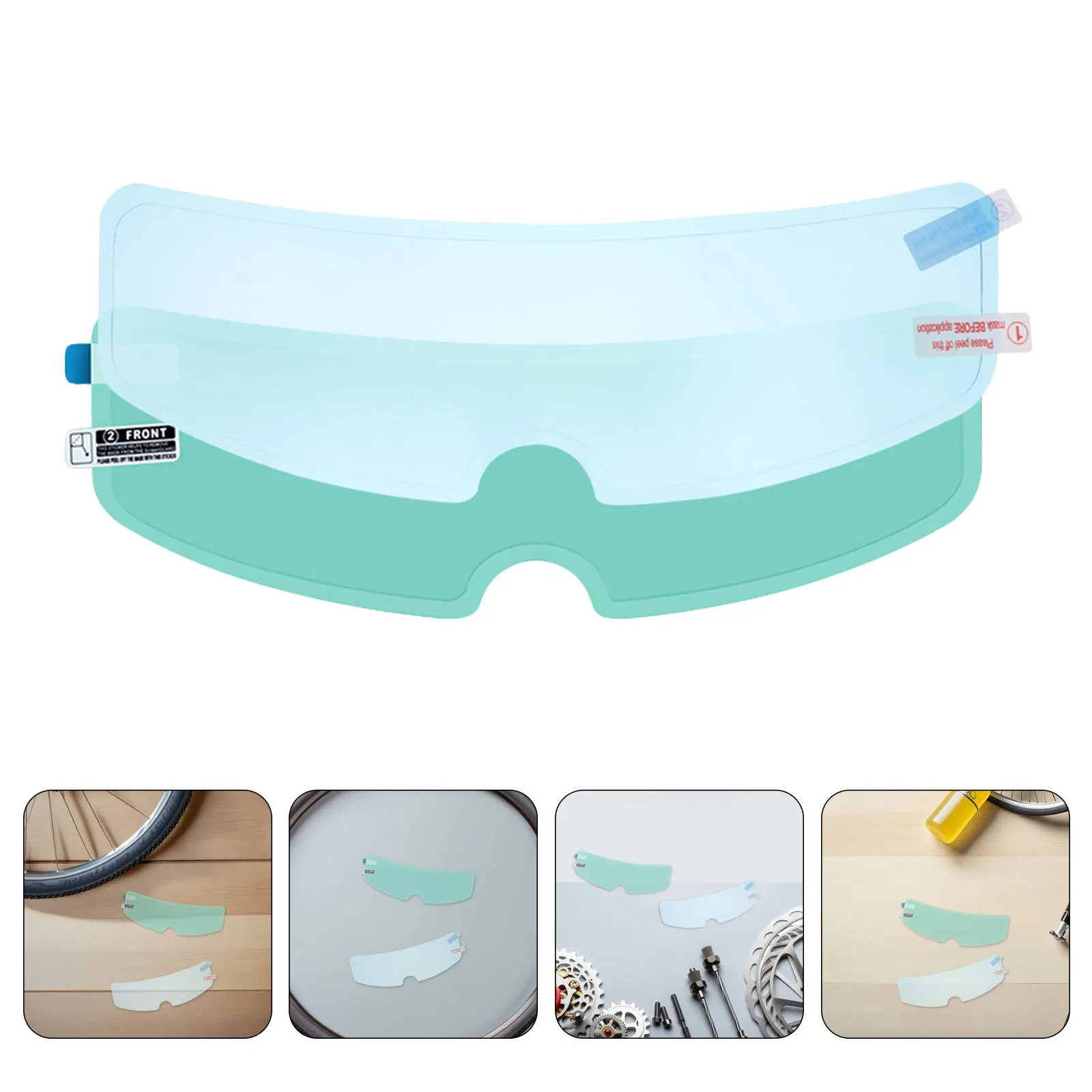 

4Pcs Motorcycle Visor Anti Fog Film Waterproof Scratch Resistant Insert for Year Round Riding Comfort Visor Insert