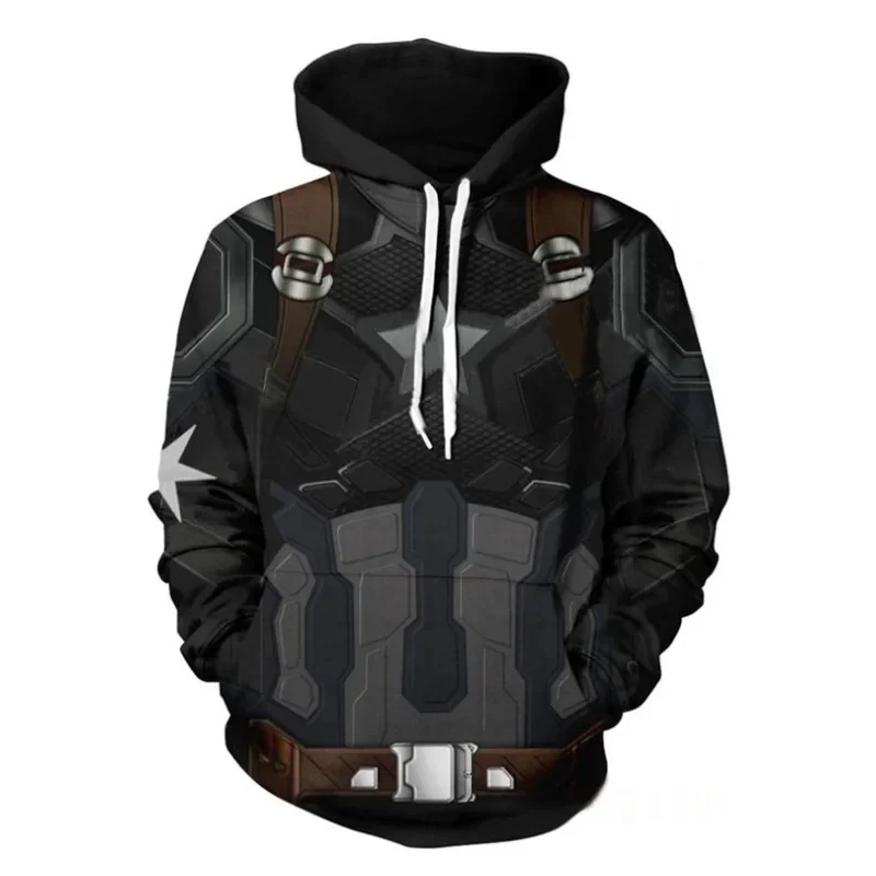 HN8 Avengers Endgame Quantum Realm Costume Cosplay Felpe 3D Uomo donna Con cappuccio Avengers Zipper End Gioco Felpa Giacca) 4Dc