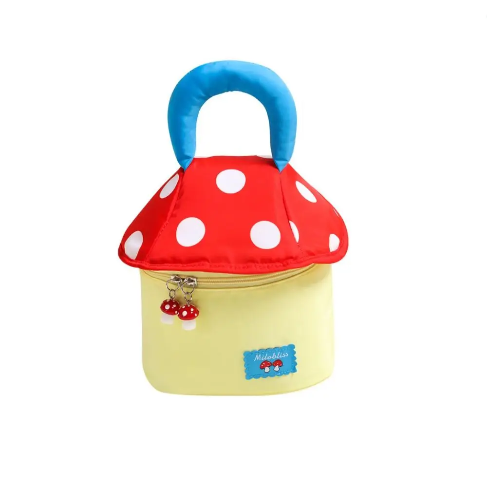 Large Capacity Cute Makeup Bag Multifunctional Mushroom House Handheld Cosmetic Case Zipper Aesthetic Toiletry Bag Travel