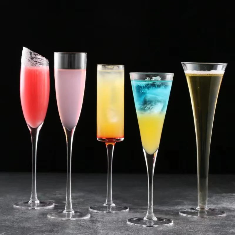 Creative Cocktail Glass Cup Beer Juice Whiskey Glass Cup Martini Wine Cup For Drinking Bar  Party Wedding Christsmas Gift Tool