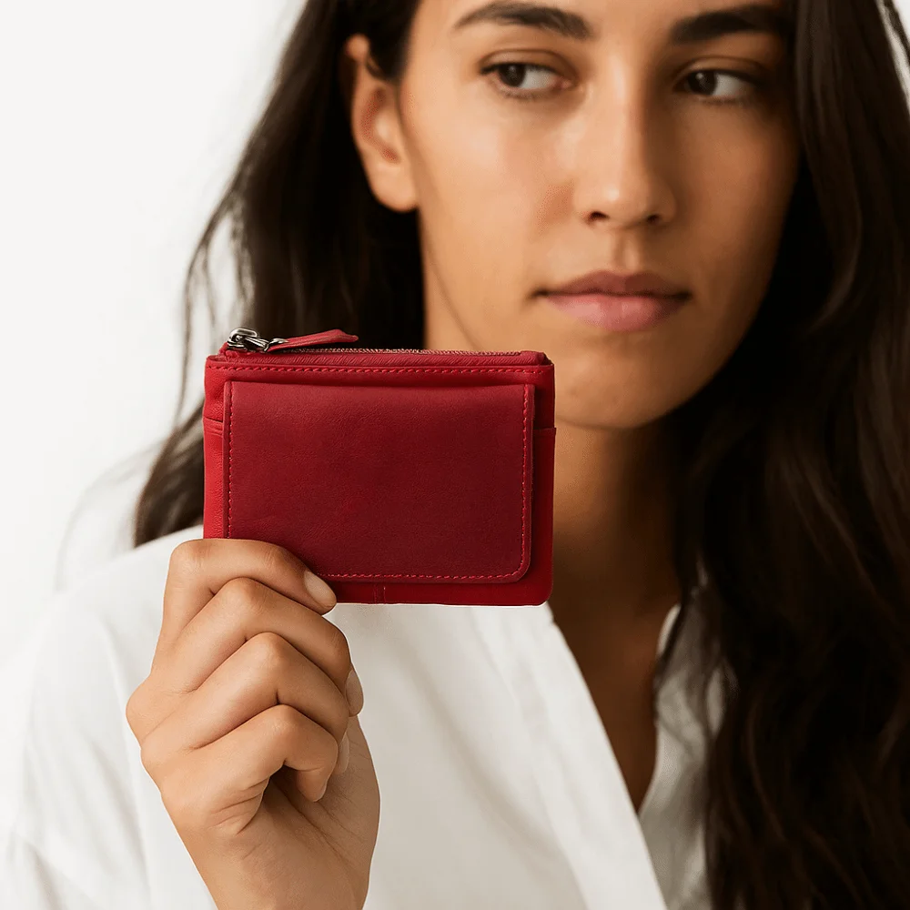 

Classic Solid Color Real Leather Coin Purse Small Minimalist Short Wallet Multi Card Slot Multi-functional Card Holder Storage