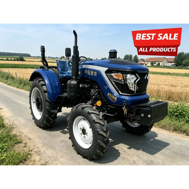 4WD Compact Agricultural Tractor, 50/60/70HP Four Wheel Drive Mini Farm Equipment