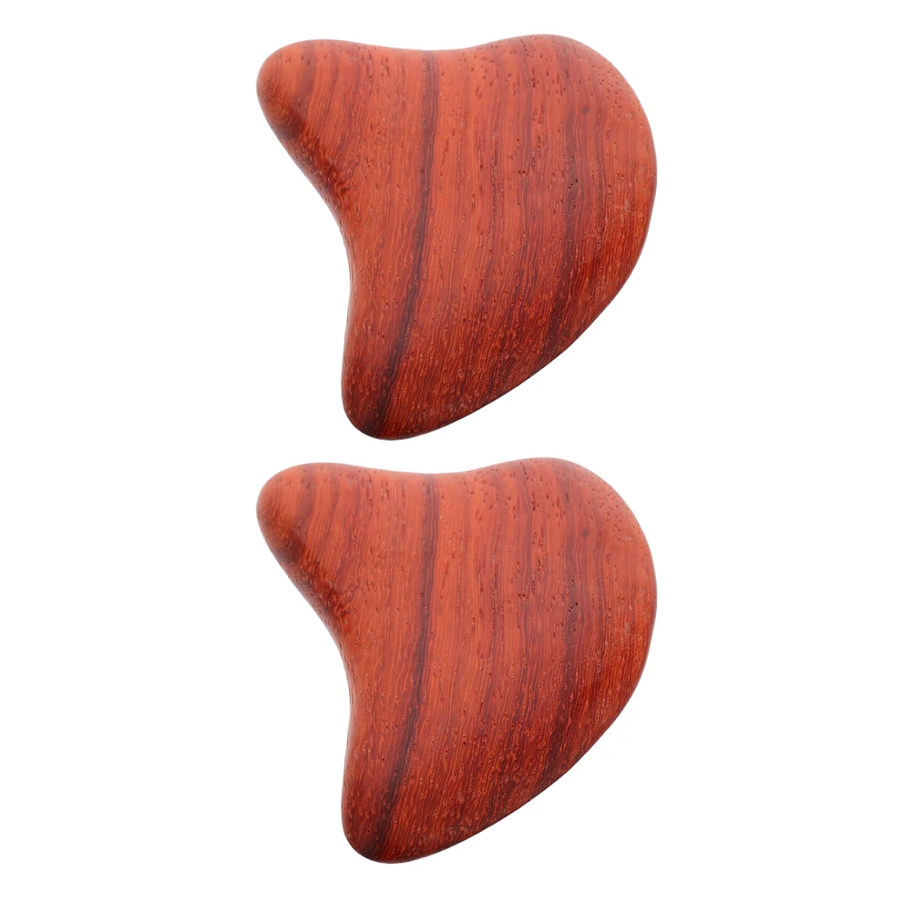 

2Pcs Heart Shape Wooden Gua Sha Massage Tool for Back Face Neck Portable Body Scraping Board Natural Massager Gua Sha Massager