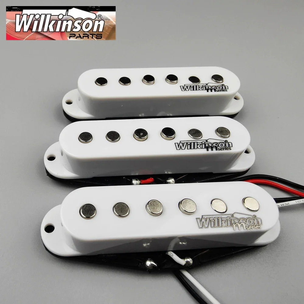 

Wilkinson Electric Guitar Pickups Lic Vintage Single Coil Pickups for ST Guitar White WOVS
