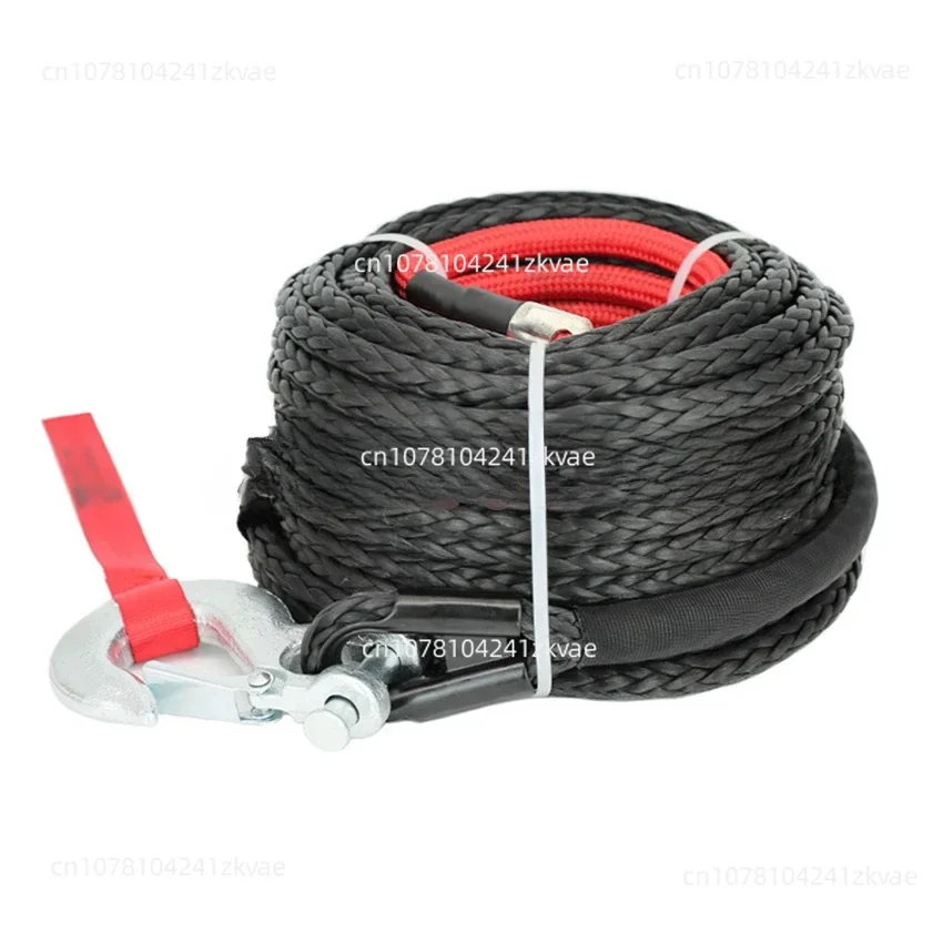 Synthetic Winch Rope for Vehicle, Tow Car, Off Road Trailer, 12mm x 28M, 13mm x 25m