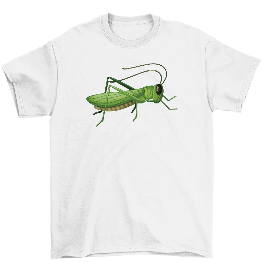 Grasshopper T-Shirt Cool Funny Insects Tee Men Women Unisex High Quality 100%Cotton Short Sleeve