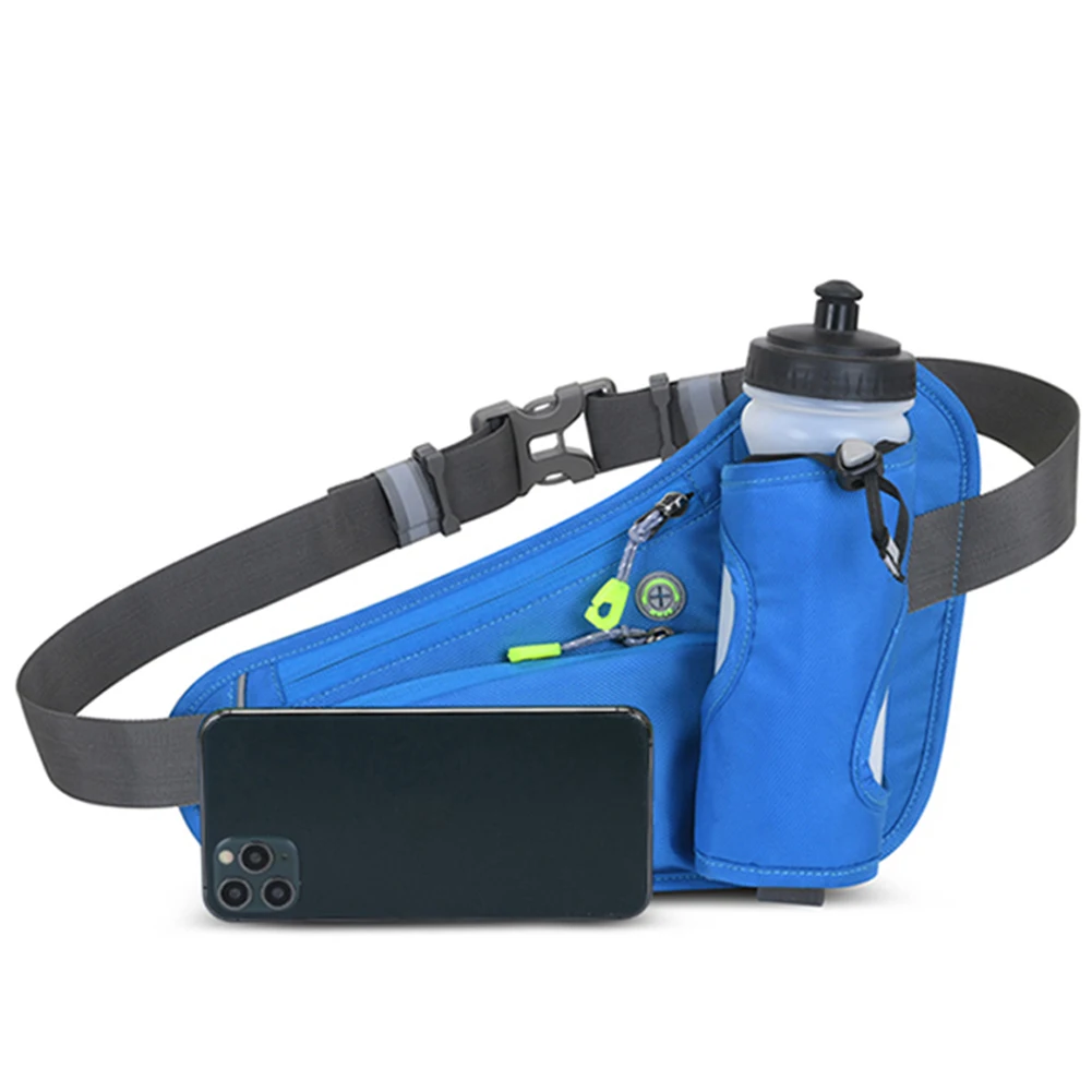 Hydration Belt Pack Large Capacity Running Waist Bag Multifunction Water Bottle Holder Bag Waterproof for Running Cycling
